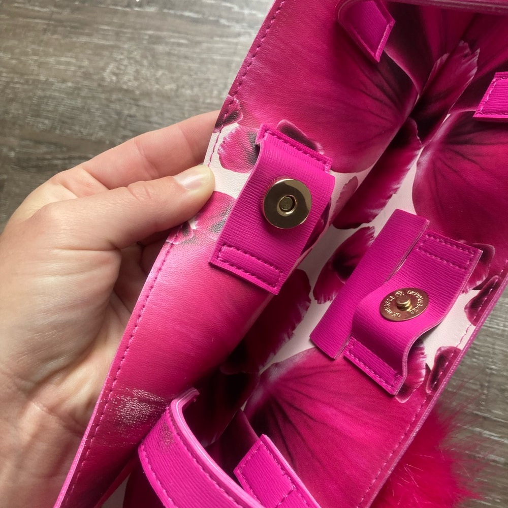 Vince Camuto Hot Pink Tote Bag - Picture 3 of 5